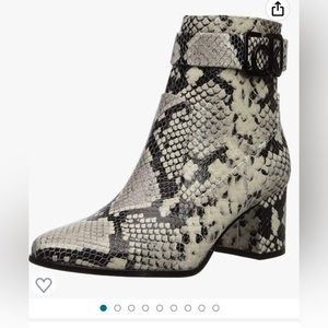 NWOT Calvin Klein Snakeskin Freema Ankle Boot or Bootie. Sz 7. new without box.